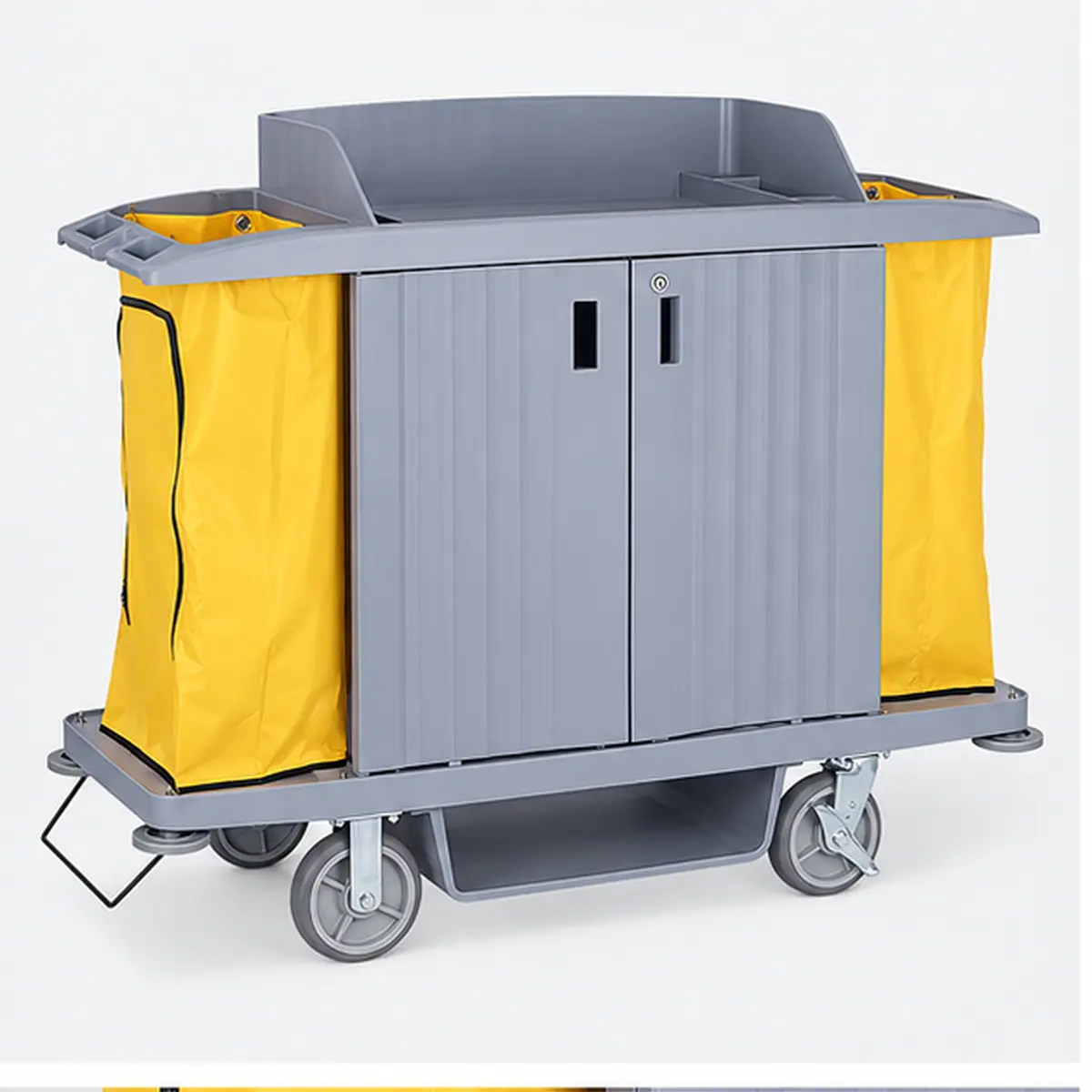Moral Clean Enclosed Housekeeping Cart MC-HC-820 front view